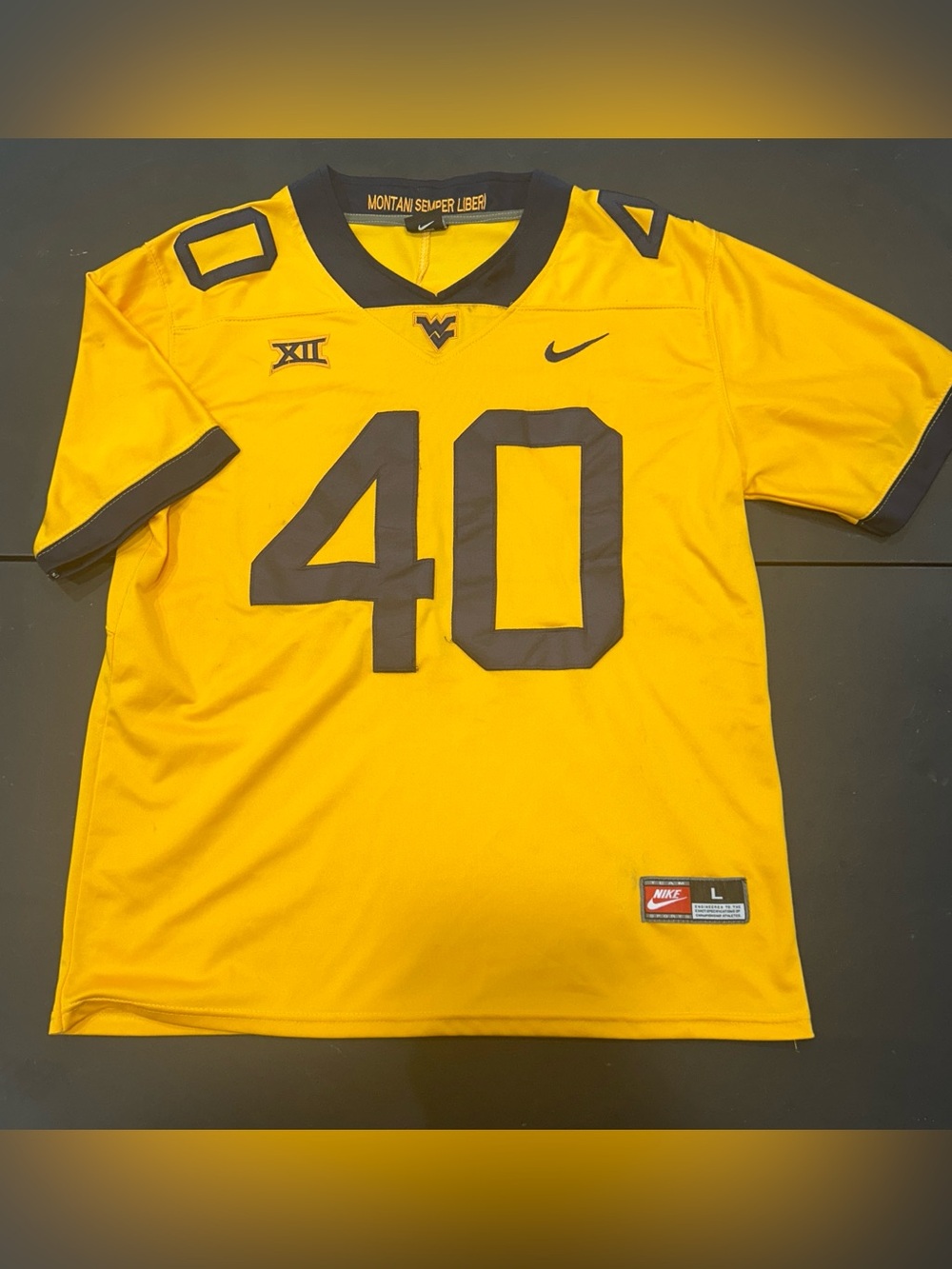 Pat McAfee Nike West Virginia College Football Jersey Men’s Size Large